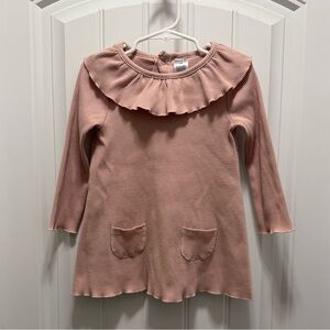 Modern Moments Ruffle Collar Long Sleeve Dress